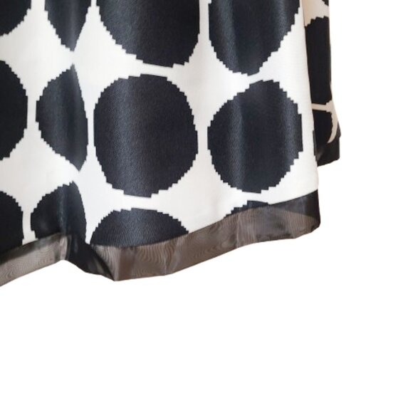 Beulah London Arabella Asymmetrical Big Polka Dot Printed Skirt - Size S - Picture 5 of 12